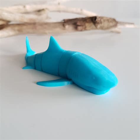 D Printable Great White Shark Flexi By Boby Green Creations