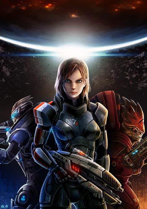 Mass Effect Femshep Fanart By Bailknight On Deviantart