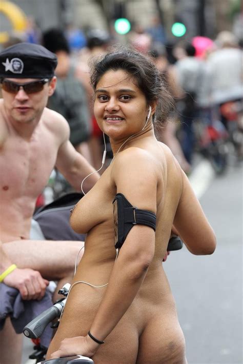 Meenal Jain Indian Lady Godiva Public Naked Bicycle Ride 200 HD Pics