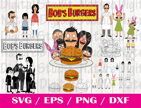 The Bob S Burgers Movie Bundle SVG PNG Bob S Burgers Etsy