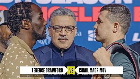 Face Off Terence Crawford Vs Israil Madrimov Head To Head In Nyc