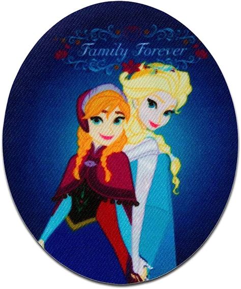 Iron On Patches Disney Frozen Set 2 Pieces Elsa And Anna Blue 7