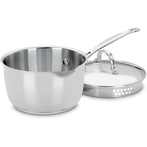 Shop Cuisinart Chefs Classic 8 In Stainless Steel Cooking Pan With Lid