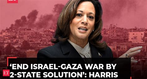 Kamala Harris Firmly Calls For Two State Solution To End Israel Gaza