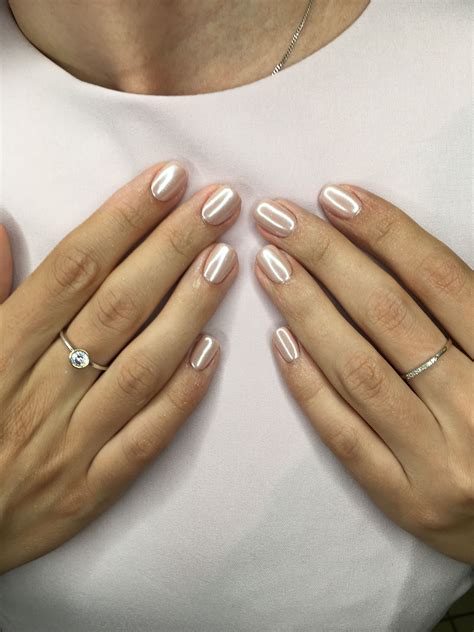 40 Glazed Donut Nails Summer Nail Trend 2022 Shimmery Oval Short Nails