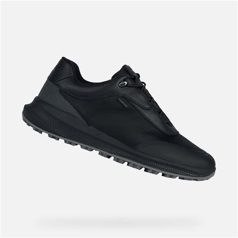 Geox Pg X B Abx B Waterproof Shoes Black Man Geox Plus Grip