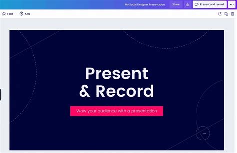 How To Record Video Presentations In Canva My Social Designer