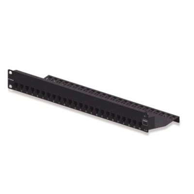 Siemon Z6as Pnl 24k ZMAX 24 Port Cat 6A Shielded Patch Panel 1rms Black