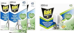 Raid ESSENTIALS RECHARGE ELECTRIQUE LIQUIDE 45 NUITS X3 Essentials