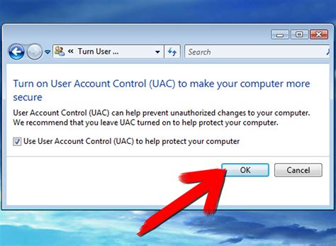 Cómo desactivar el Control de Cuentas de Usuario en Windows Vista