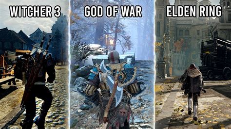 Witcher 3 Next Gen VS God Of War VS Elden Ring Comparison YouTube