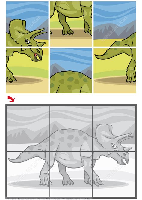 Dinosaurier Puzzle Rätsel