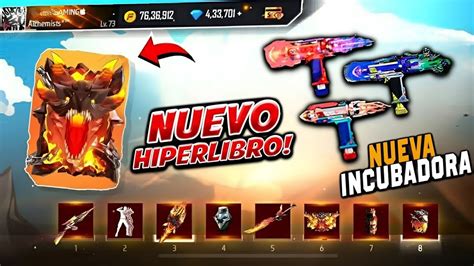 Llego Nuevo Hiperlibro De Free Fire Incubadora Mini Uzi Pase