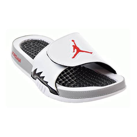 Jordan Jordan Hydro 5 Retro Mens Slides Whiteuniversity Redblack