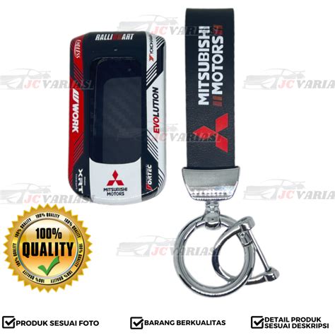 Jual Casing Kunci Remote Mobil Premium Putih Railart Mitsubishi