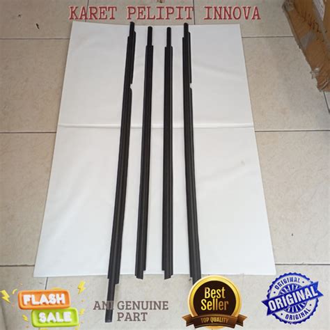 Jual Karet Pelipit Kaca Luar Innova Original Hitam