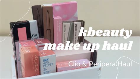 K Beauty Make Up Haul Clio Peripera Haul Shopee YouTube