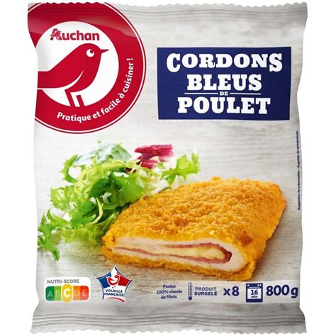 Promo Cordons bleus de poulet surgelés auchan chez Auchan Supermarché