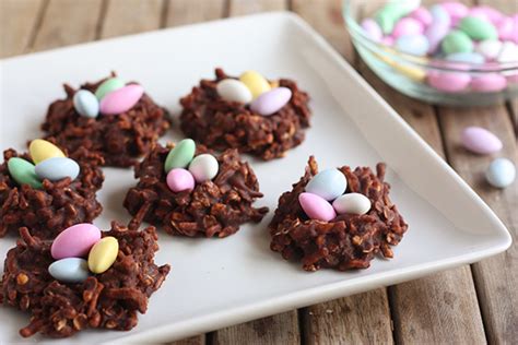 Super Easy Easter Nests Made With Peanut Butter Chocolate And Noodles