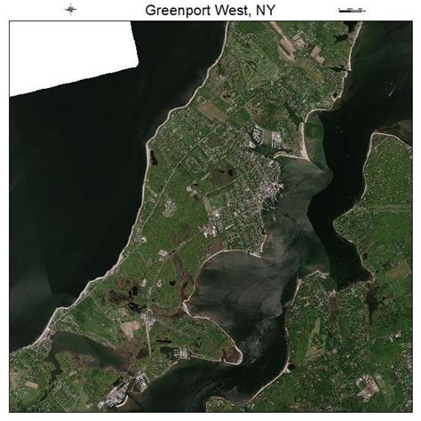 Aerial Photography Map of Greenport West, NY New York