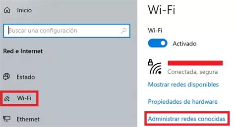 Cómo eliminar una red WiFi guardada en Windows 10