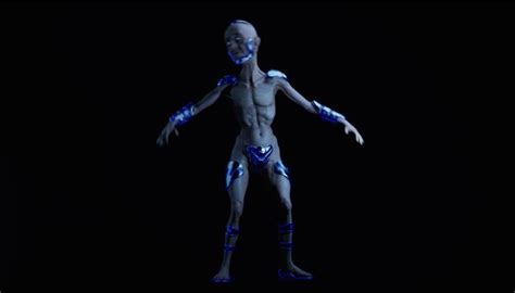 sci fi character  model turbosquid