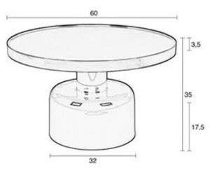 Zuiver Glam Couchtisch Ø60 cm Blau ab 349 00 Preisvergleich bei