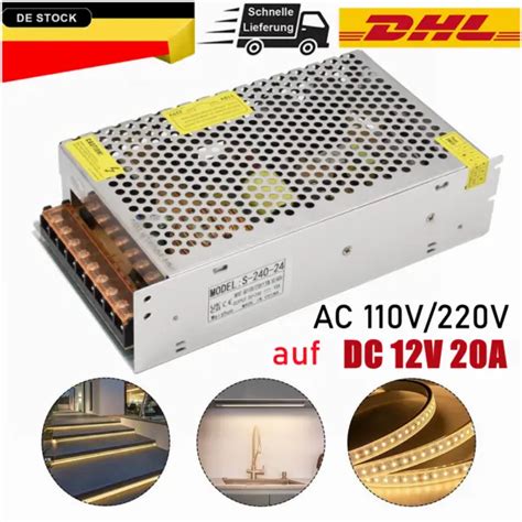 PROFI 240W DC 12V 20A Netzteil Schaltnetzteil Trafo Transformator Power