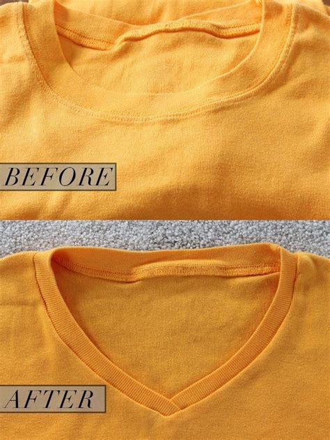 How To Turn A Crew Neck T Shirt Into A V Neck Artofit