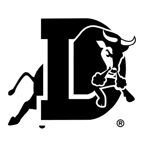 Durham Bulls Logo Black and White (2) – Brands Logos