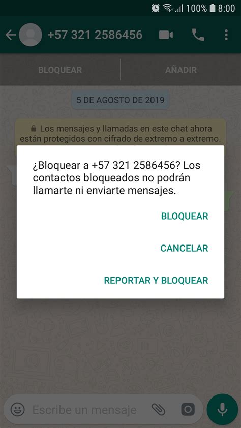 Qué pasa si me bloquean o bloqueo alguien en WhatsApp Android Jefe