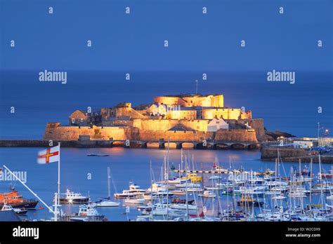 Ramparts Castle Cornet St Peter Port Guernsey Hi Res Stock Photography