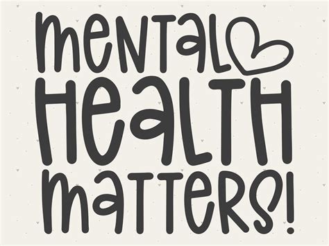 Mental Health Matters Heart Svg File Mental Health Cut File Etsy Canada