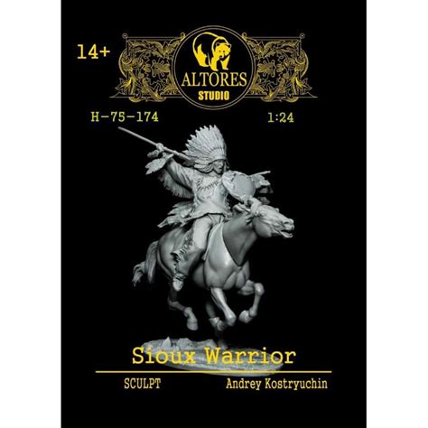 Figurine De Guerrier Sioux En Mm R Sine Altores Studio Maquettes