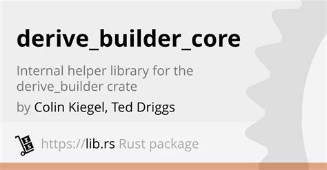 Derive Builder Core Rust Proc Macro Helper Lib Rs