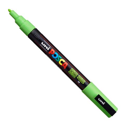 Marcador Uni Posca Pc M Verde Manzana Librer A Irbe Bolivia