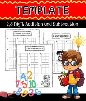 Regrouping Template For And Digit Addition Or Subtraction By