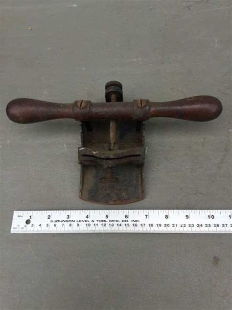 No 12 Veneer Scraper Plane Double Grip Hardwood Used B15 Antique