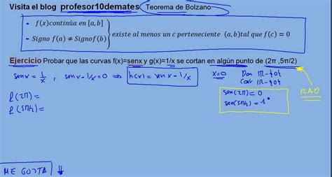 Teorema De Bolzano 03 Ejercicios Resueltos YouTube