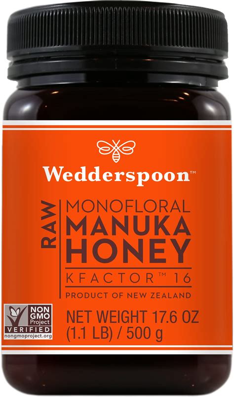 Buy Wedderspoon Raw Premium Manuka Honey KFactor 16 17 6 Oz