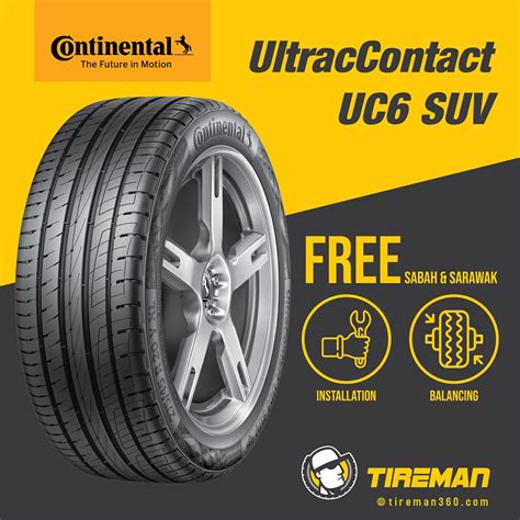 Continental Ultra Contact Uc Suv Inch Tayar Tire Free