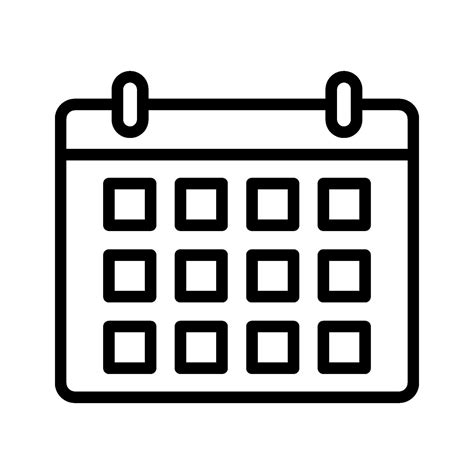 Icono De Vector De Calendario Vector En Vecteezy