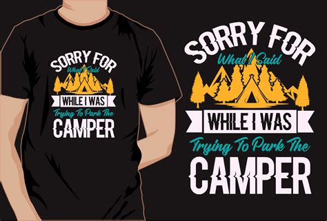 Camping Vector Creative T Shirt Design Graphic By Amazinart · Creative Fabrica