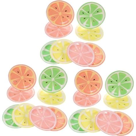 24 Pcs Plateau De Citron Assiettes En Papier Orange Assiettes En Papier