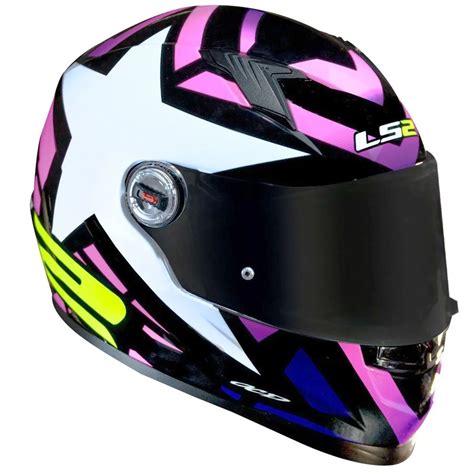 Capacete LS2 FF358 Classic Starwar Pink Rosa Cavalo de Aço Motos