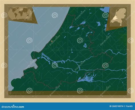 Zuid-Holland, Netherlands. Physical. Capital Stock Illustration ...