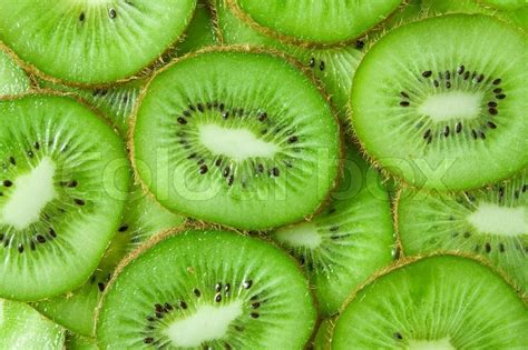 Close Up Background Of Green Kiwi Stock Image Colourbox