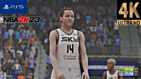 WNBA 2K23 WINGS Vs SKY Gameplay PS5 UHD 4k WIN SKY YouTube