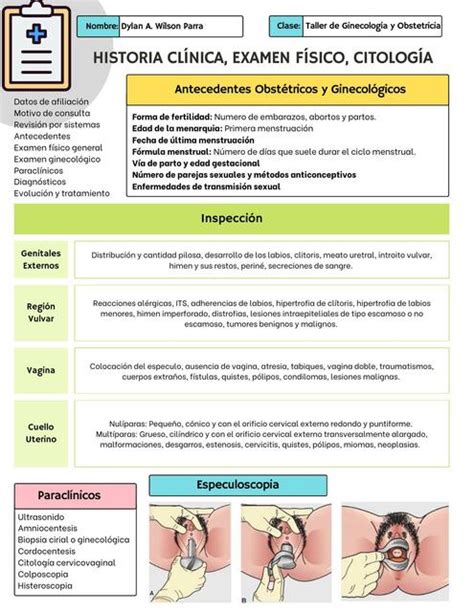 Exploración física y citología vaginal Dylan Antonio Wilson Parra uDocz