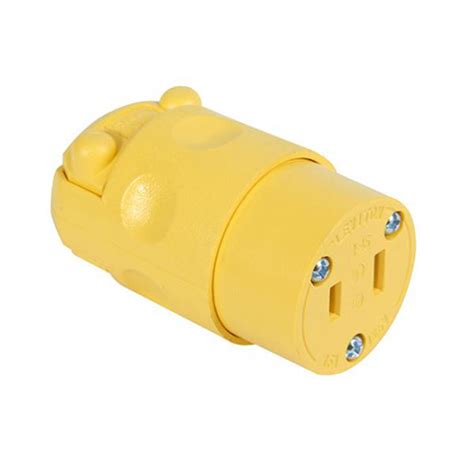 CONECTOR AEREO 2P T AMARILLO LEVITON Arcosa